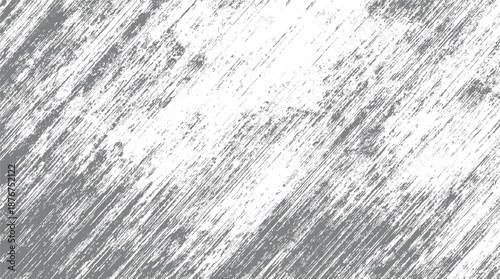 Streaky grey brush strokes and smudges on a white background creating a dynamic abstract texture with a sense of movement and artistic expression