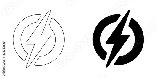 Fotografía Central Network Node and Digital Connection Icon  Modern Abstract Symbol for Hub