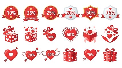Valentine's day sale , Special offer banners |  Happy Valentine's Day | Valentine's Day Sale Banner | 14 February