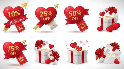 Valentine's day sale , Special offer banners |  Happy Valentine's Day | Valentine's Day Sale Banner | 14 February