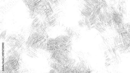 Organic abstract pattern of hand-drawn black scribbles and cross-hatching creating a textured and energetic feel on a white backdrop