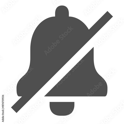 Muting notifications turning sound off bell icon