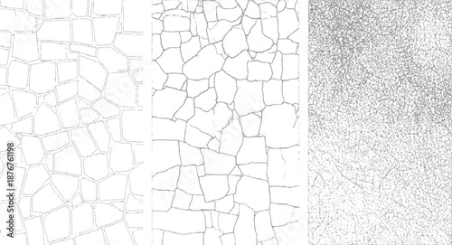 Detailed abstract texture resembling cracked paint or dried mud with varying polygonal shapes and subtle dotted adding depth