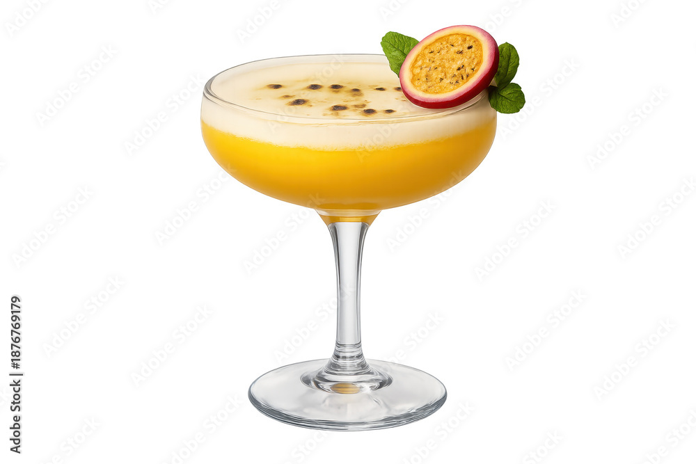 Obraz premium Porn star martini cocktail with passion fruit and mint