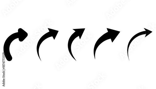 Curved Arrow Share Upload Icon