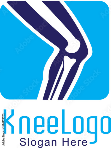 A detailed and accurate medical vector illustration of the human knee joint. This graphic highlights key anatomical structures including for orthopedic clinics, educational textbooks, healthcare prese