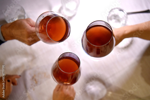 Bild auf Leinwand Lambrusco wine from Emilia Romagna region in Italy
