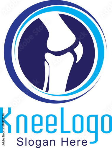 A detailed and accurate medical vector illustration of the human knee joint. This graphic highlights key anatomical structures including for orthopedic clinics, educational textbooks, healthcare prese