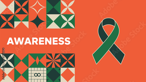 Promoting awareness with symbolic patterns Vector