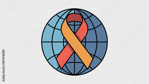 Global awareness ribbon Vector