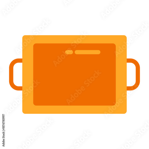 Baking Tray Vector Flat Icon Design