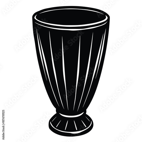 Wine glass with wine for tasting flat vector icon for apps and websites