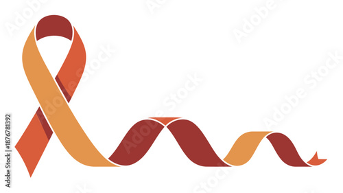 Awareness ribbon symbolizing support Vector