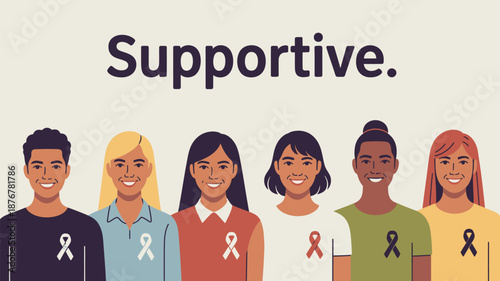 Supportive community Vector
