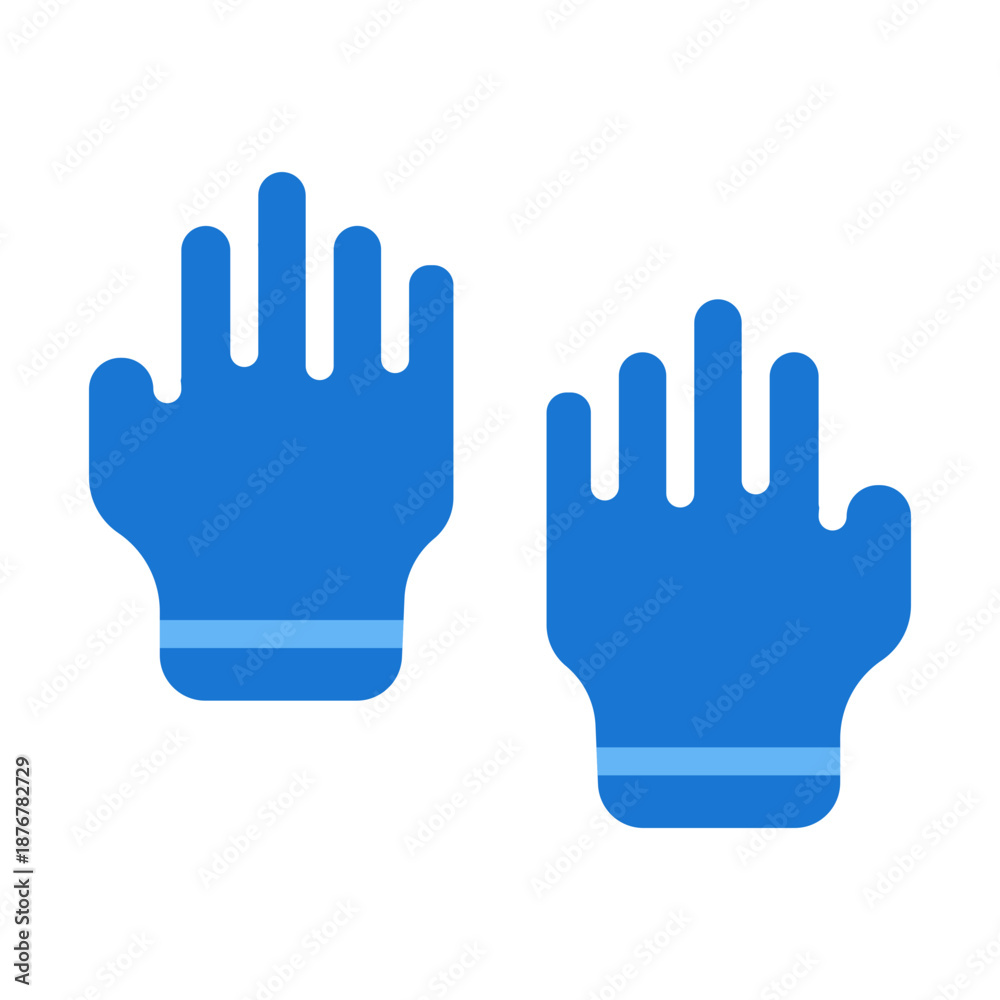 Obraz premium Gloves Vector Flat Icon Design