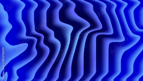 Fotografía Blue abstract wavy background with gradient effect creating a sense of depth and