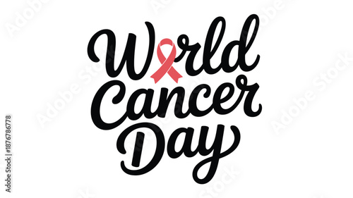 Celebrate world cancer day Vector