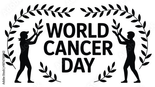 Celebrating world cancer day Vector