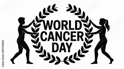 Celebrating world cancer day Vector