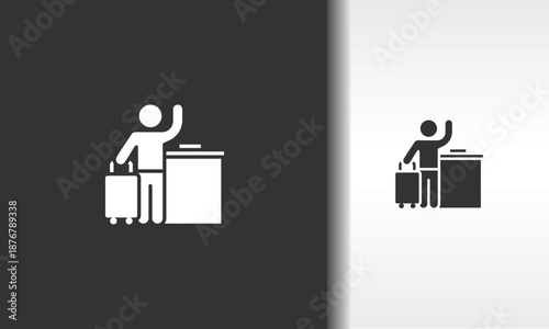 Check In Vector, Icon Or Logo Sign Isolated Symbol Illustration