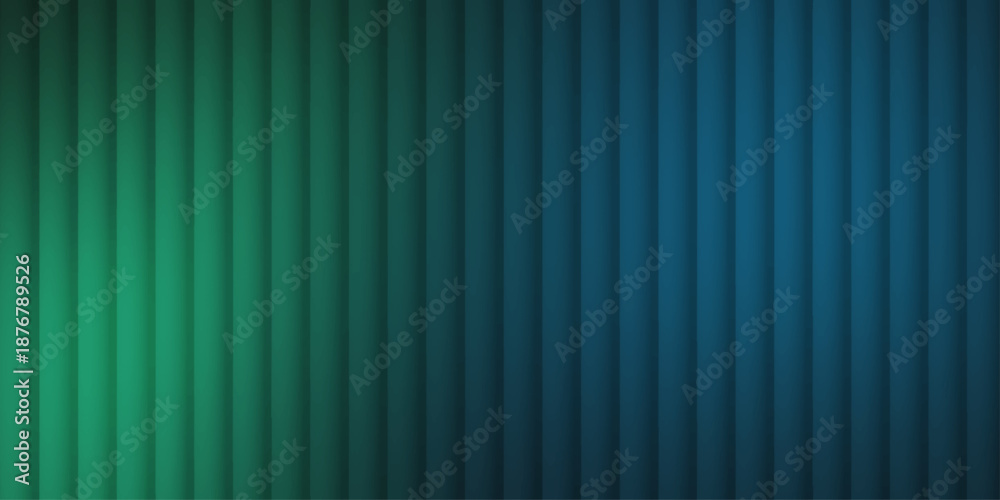 Obraz premium Futuristic Glass Distortion Gradient Background Featuring Icy Ribbed Texture, Vertical Wave Lines, Grain Effect, and Cool Neon Lighting. Glass, Abstract, Modern Backgrounds.