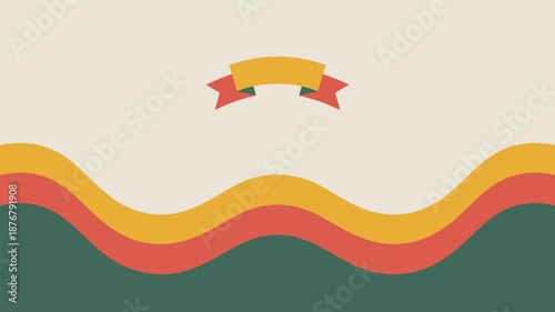 Vibrant wavy banner Vector