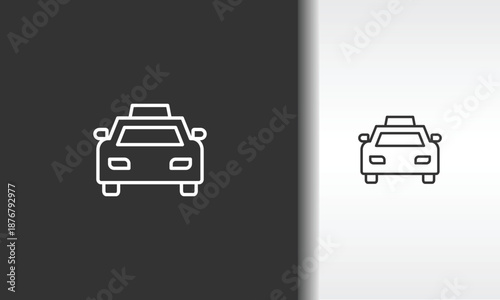 Taxi Vector, Icon Or Logo Sign Isolated Symbol Illustration