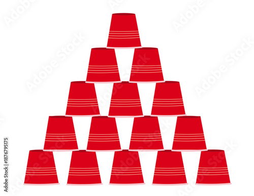 Red Party Cup Pyramid