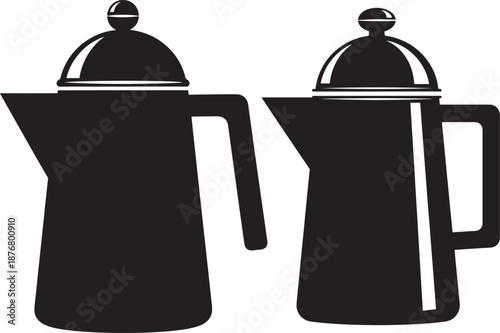 Coffee maker silhouette espresso pot kettle design