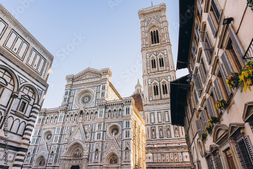 Slika na platnu Florence Duomo and Giotto's Bell Tower historic architecture