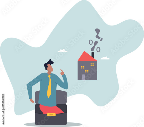 Real estate and housing mortgage rates, interest rate for house loan or renting,about a man and his life.