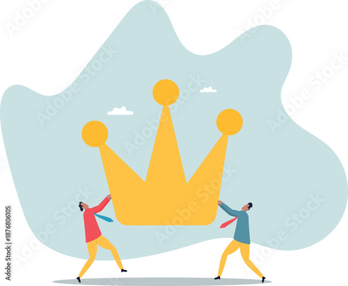 Staff conflict or employee argument, fighting for job promotion or jealousy colleague.about a man and his life.