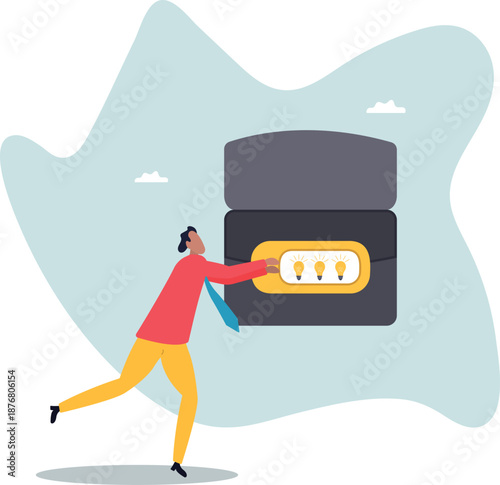 Turn on new idea, solution or innovation to solve problem, enable knowledge or creativity,about a man and his life.