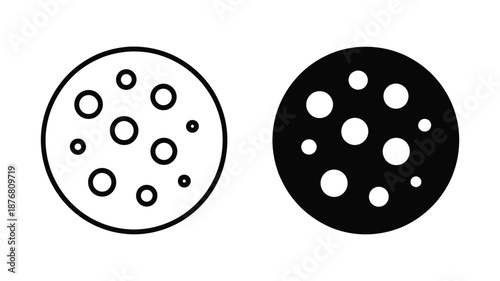 Abstract circular designs with holes Vector