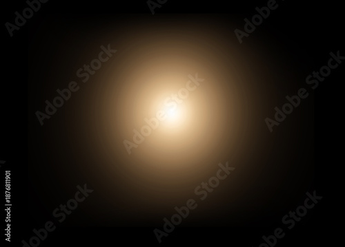 Bright light in dark space