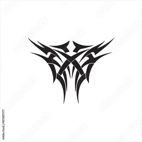Abstract Tribal Tattoo Design Vector