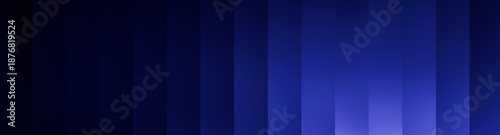 Foto Blue and black gritty gradient minimal graphic background with refracted glass effect