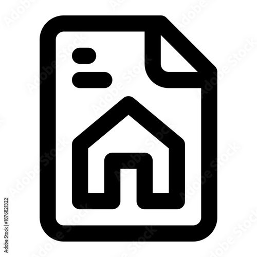  real estate contracts vector icon