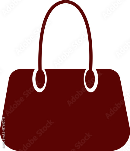 Women handbag icon with purse bag tote clutch shoulder styles in flat and line design, fashion accessory outline illustration for shopping retail UI branding