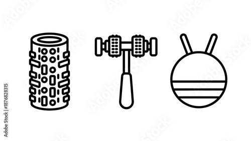 Fitness and Recovery Tools: Foam Roller, Massage Tool, and Ball