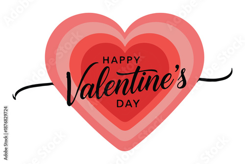 Celebrate love with a beautiful heart shaped valentine's day card