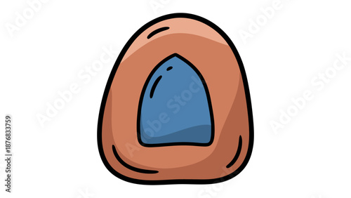 Simple Pet House Icon: a charming pet house icon designed with a simple and inviting look, perfect for representing a cozy home for beloved pets.