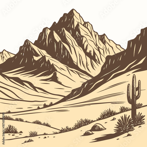 Desert mountain landscape