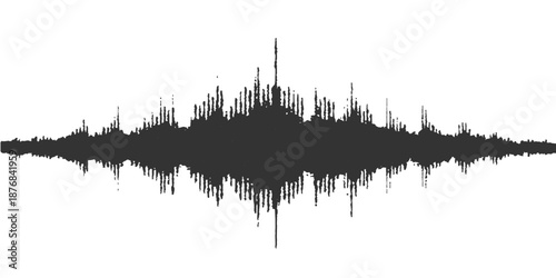 Vector illustration of black grass and reed silhouettes in the snow set against a grunge urban city skyline with cargo ships and industrial buildings in an artistic landscape design