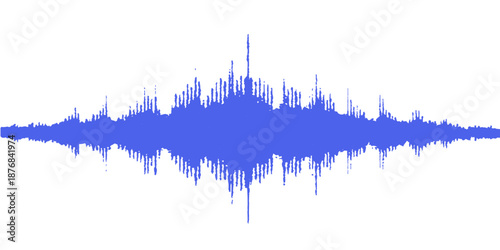 Abstract vector background illustration featuring a digital music equalizer sound wave and urban city skyline silhouette with colorful technology light lines