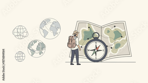 Adventure Awaits Discover New Horizons With Our Travel Destination Map And Compass