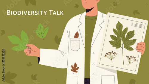 Botanist Discussing Flora Diversity During An Engaging Educational Lecture