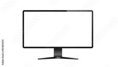 Modern computer monitor icon isolated on transparent background