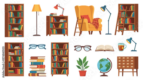 Collection of Office and Study Furniture.