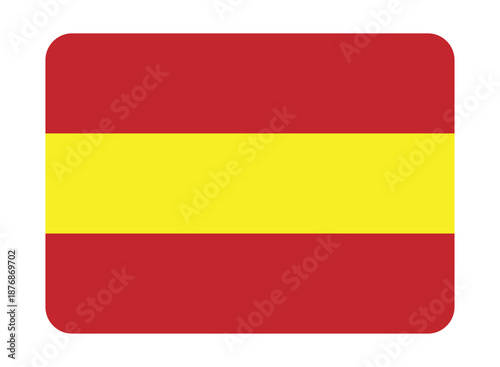 Simple flat vector illustration of Spain national flag with red and yellow horizontal stripes rectangular design Free Download Simple flat vector illustration of Spain national flag with red and yellow horizontal stripes rectangular design - GFXLoad